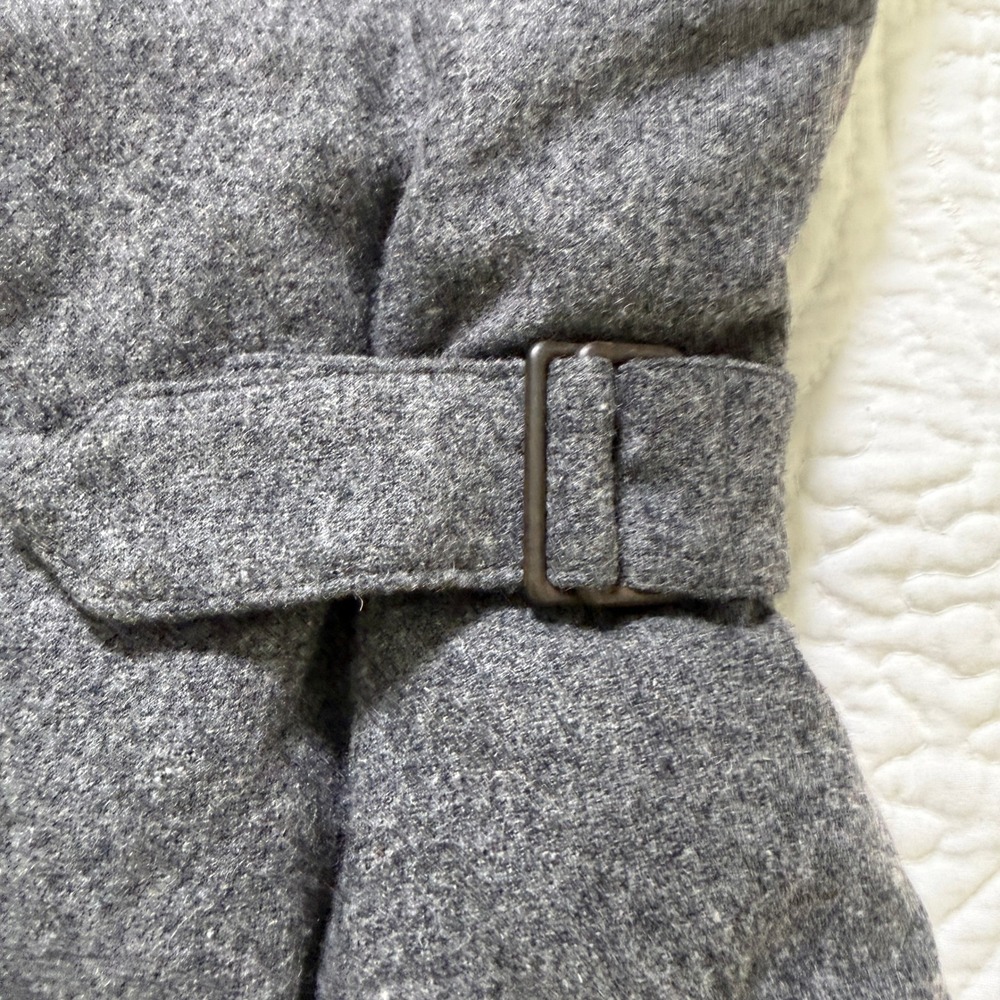 Eddie Bauer Yukon 1942 Reissue Gray Goose Down Vest Wms Medium Wool Blend EB550 - Picture 7 of 11